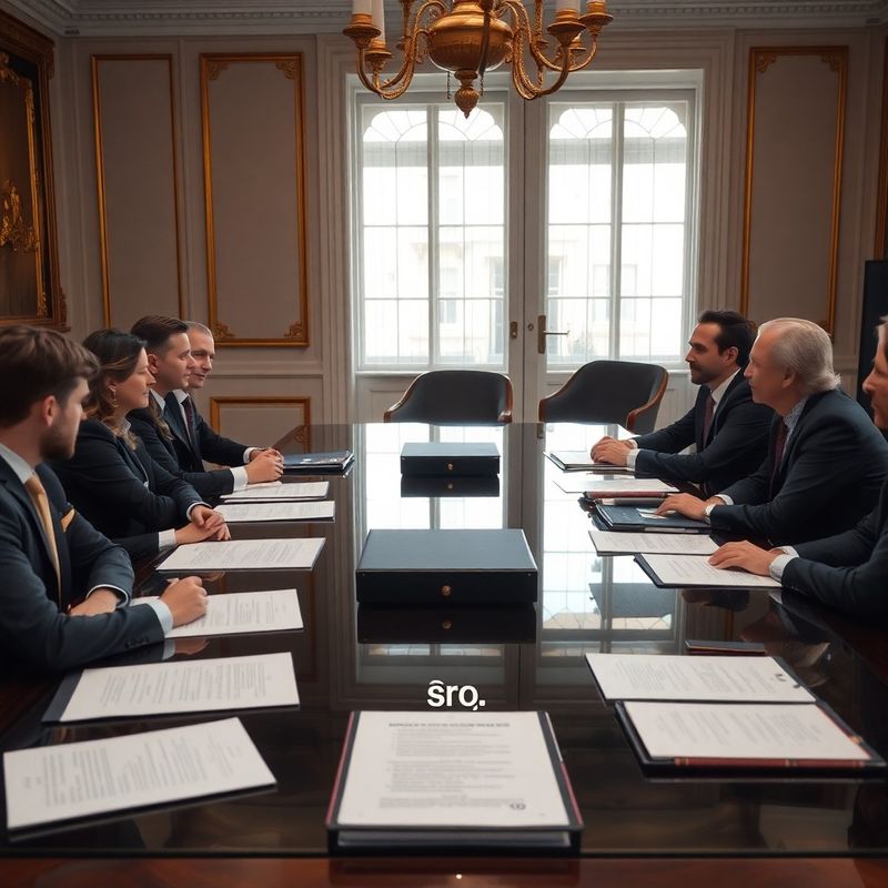 Obchodní jednání v pražské kanceláři nad daňovou strukturou firmy